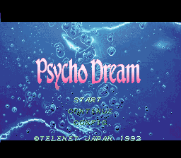 Psycho Dream Title Screen
